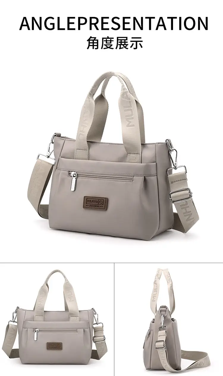 2024 New Moulan Grey Shoulder Bag with Crossbody Strap — feature 15
