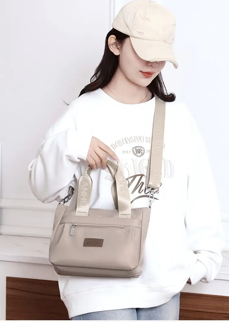 2024 New Moulan Grey Shoulder Bag with Crossbody Strap — feature 2