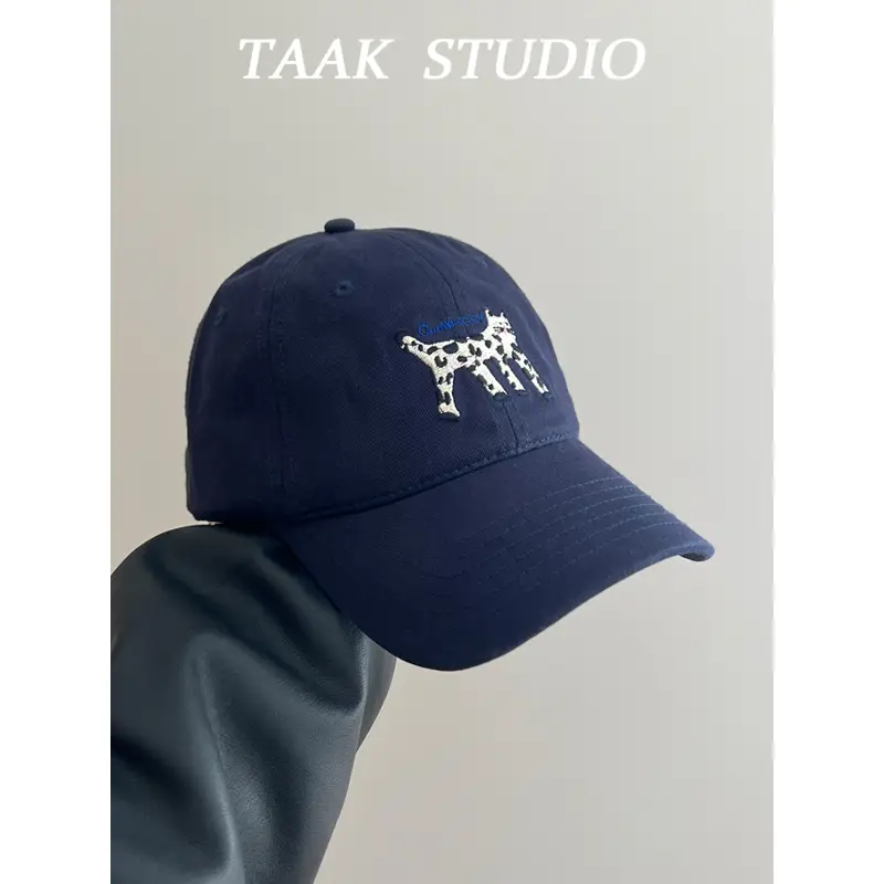 Japanese Style Spotted Cat Cap Women Beige Spring Summer - Image 4