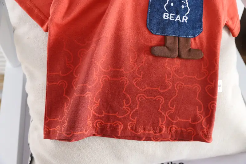 2025 Summer Boys Cotton T-Shirt & Denim Shorts Set — feature 12