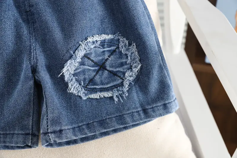 2025 Summer Boys Cotton T-Shirt & Denim Shorts Set — feature 17