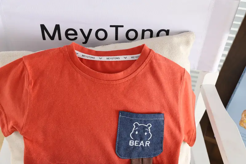 2025 Summer Boys Cotton T-Shirt & Denim Shorts Set — feature 9