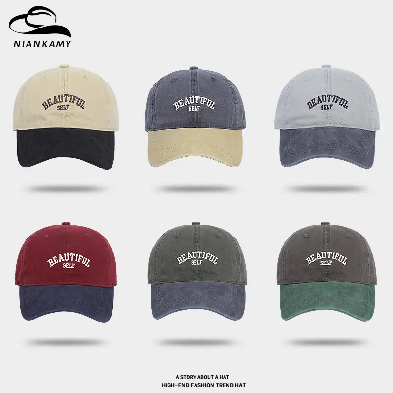 Army Green Vintage Baseball Cap with Self Embroidery - Image 6