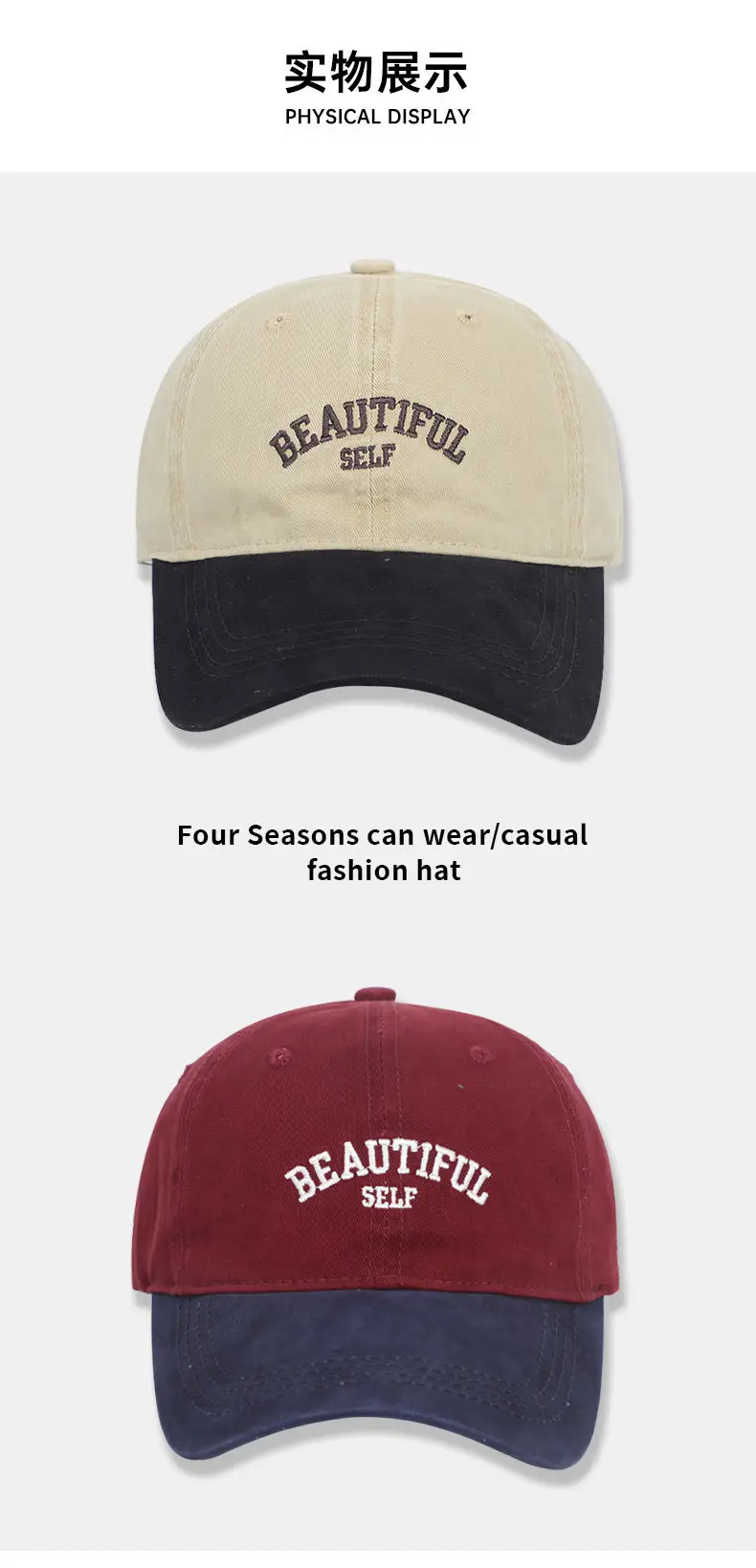 Army Green Vintage Baseball Cap with Self Embroidery — feature 11