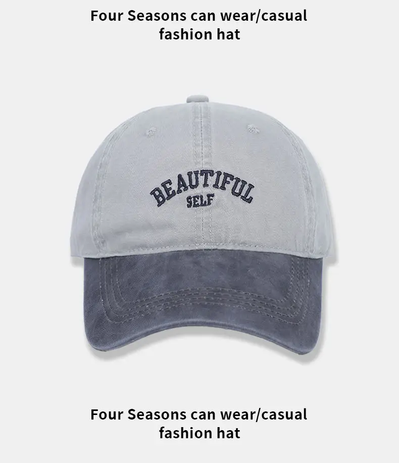 Army Green Vintage Baseball Cap with Self Embroidery — feature 13