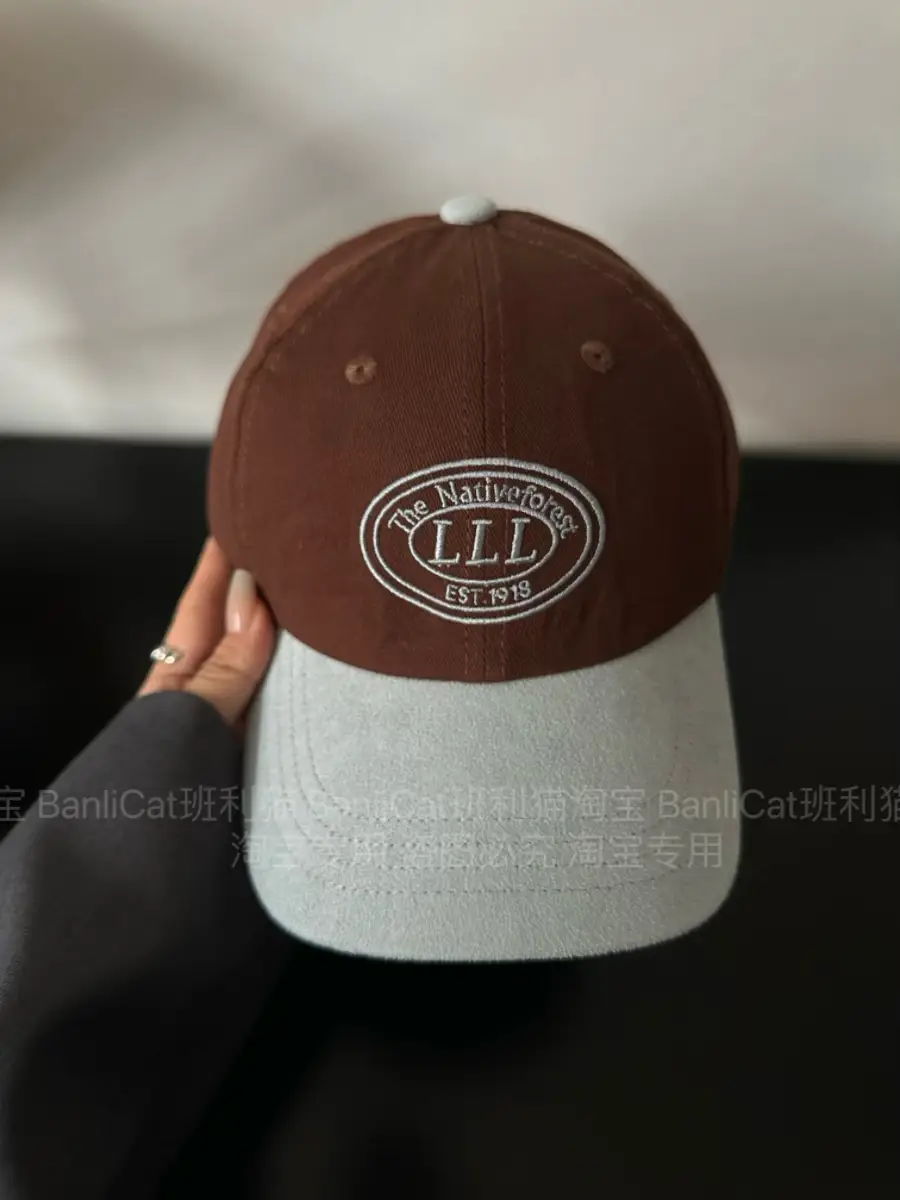 Pink Korean Style Baseball Cap for Men Women Wide Brim