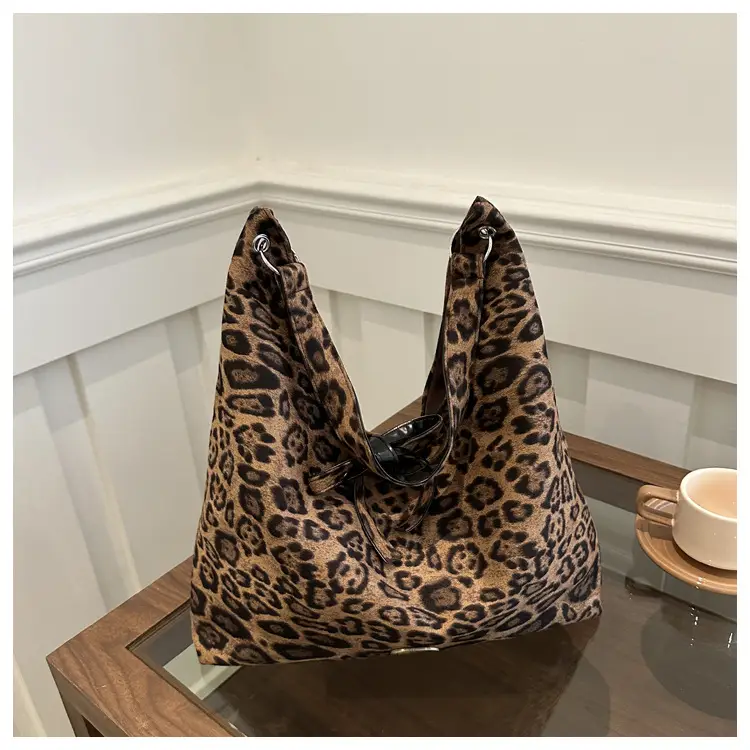 Leopard Tote Bag Large Capacity Casual Shoulder Underarm — feature 20