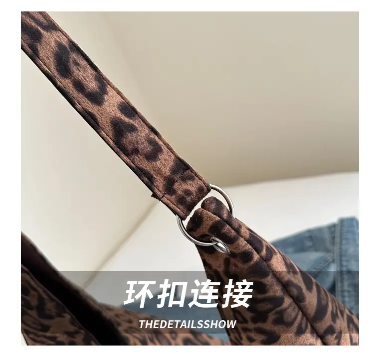 Leopard Tote Bag Large Capacity Casual Shoulder Underarm — feature 3