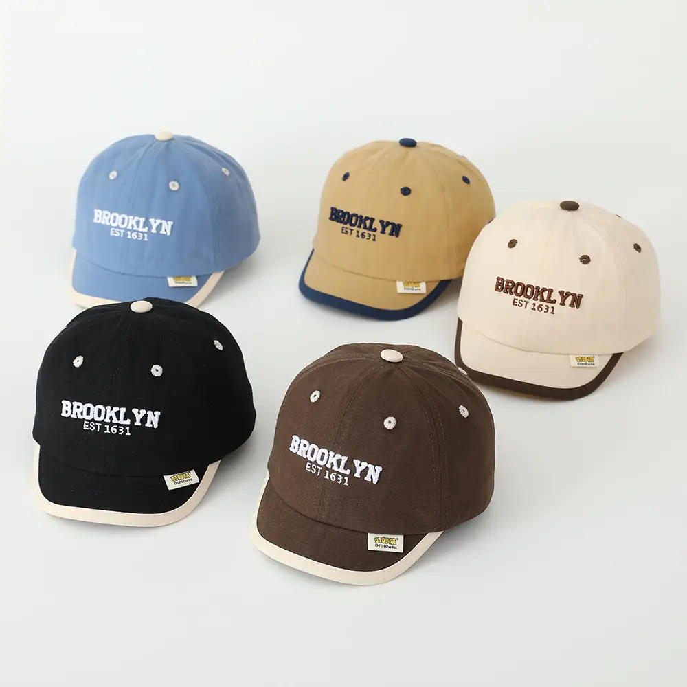 Spring 2025 Kids Baseball Caps with Embroidered Letters - Image 8