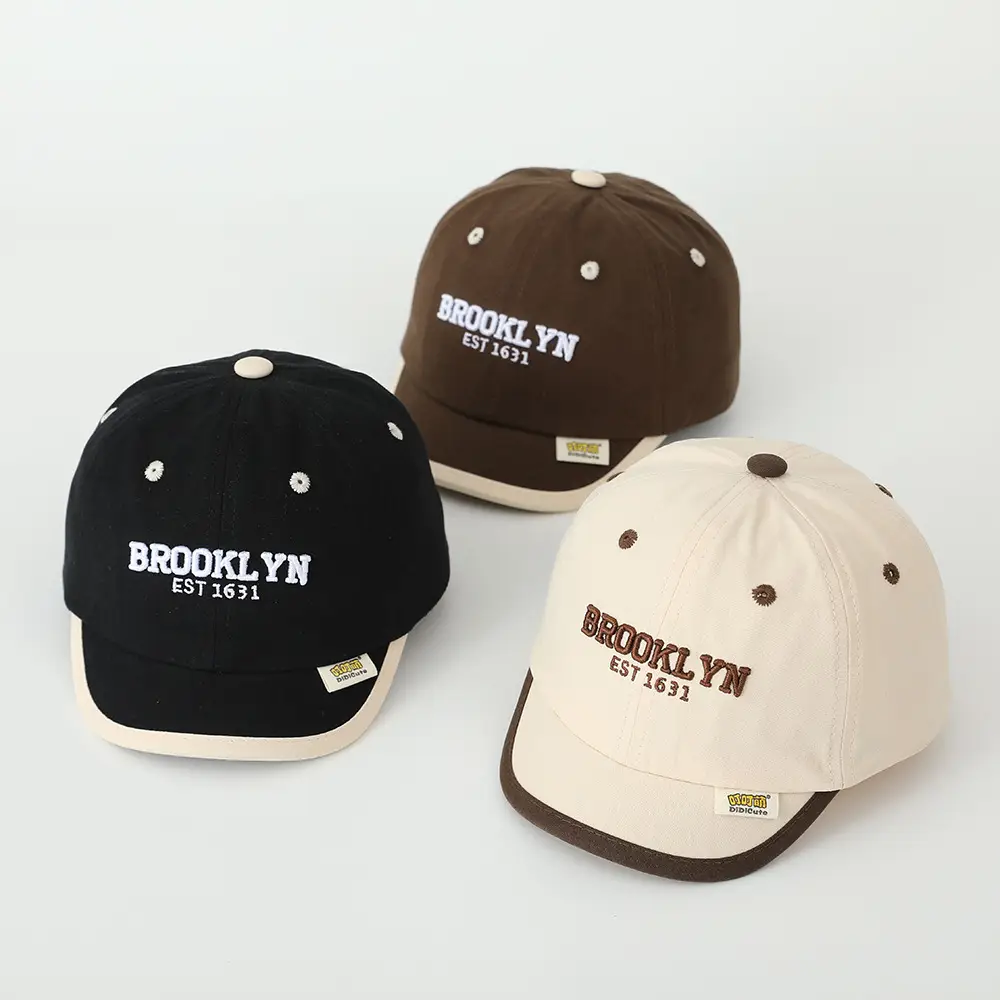Spring 2025 Kids Baseball Caps with Embroidered Letters — feature 9