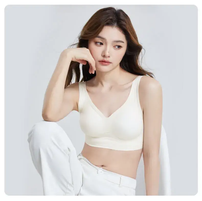 Liquid Foundation Seamless Underwear Jelly Vest Invisible Skin Fixed Cup Beauty Back Bra Xiaoyunji 1350 — feature 19