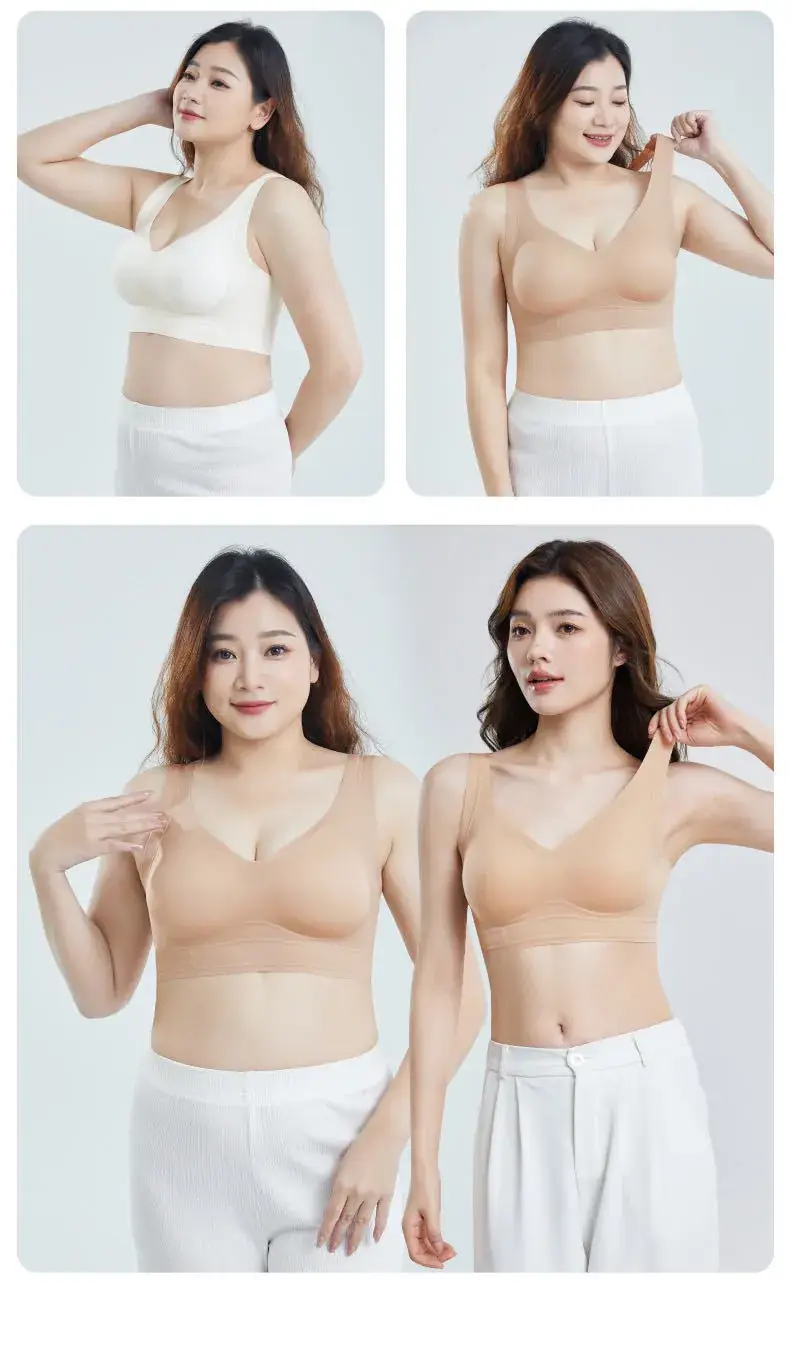 Liquid Foundation Seamless Underwear Jelly Vest Invisible Skin Fixed Cup Beauty Back Bra Xiaoyunji 1350 — feature 22