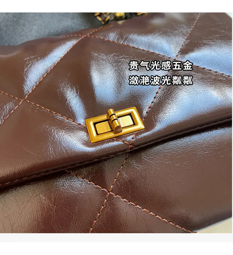 Red Leather Chain Shoulder Bag for Women — feature 5