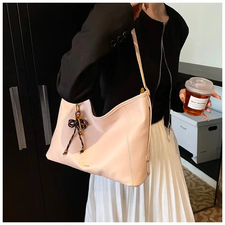 Women's White Retro Shoulder Crossbody Bag Large Capacity — feature 24