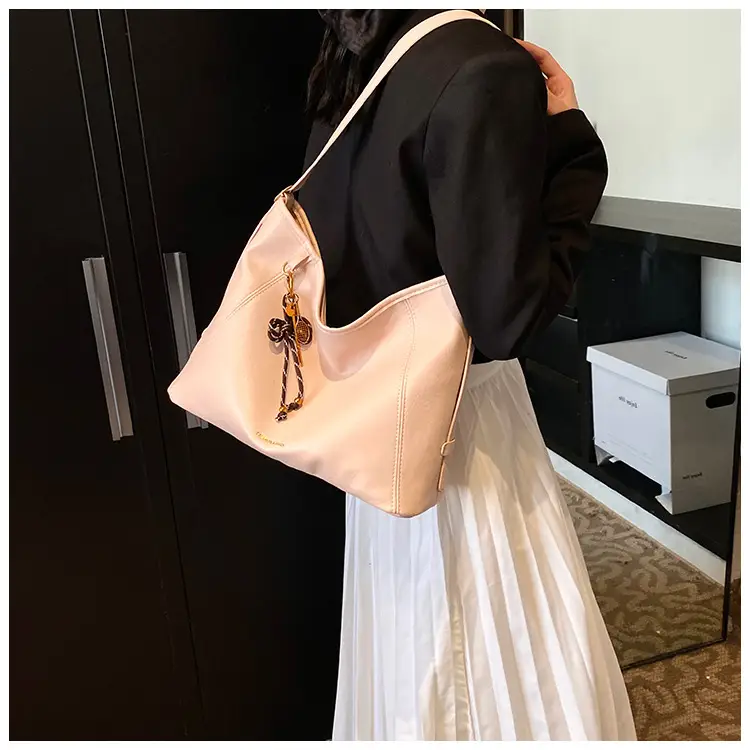 Women's White Retro Shoulder Crossbody Bag Large Capacity — feature 25