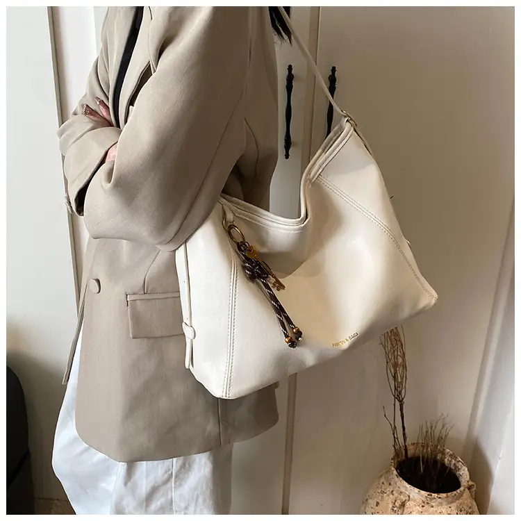 Women's White Retro Shoulder Crossbody Bag Large Capacity — feature 41