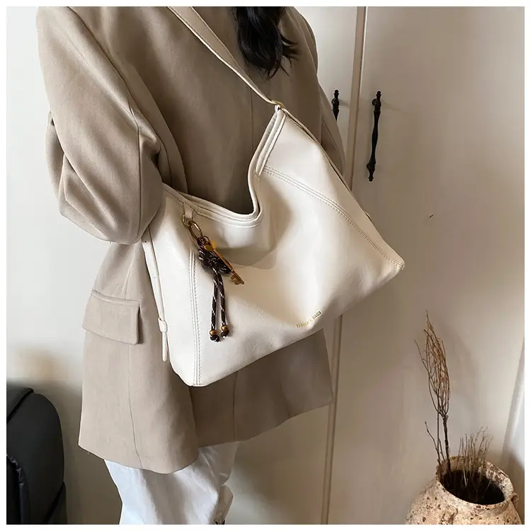 Women's White Retro Shoulder Crossbody Bag Large Capacity — feature 42