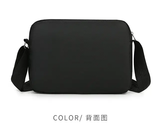 Men's Waterproof Satchel Shoulder Bag Black Multi-Layer — feature 29