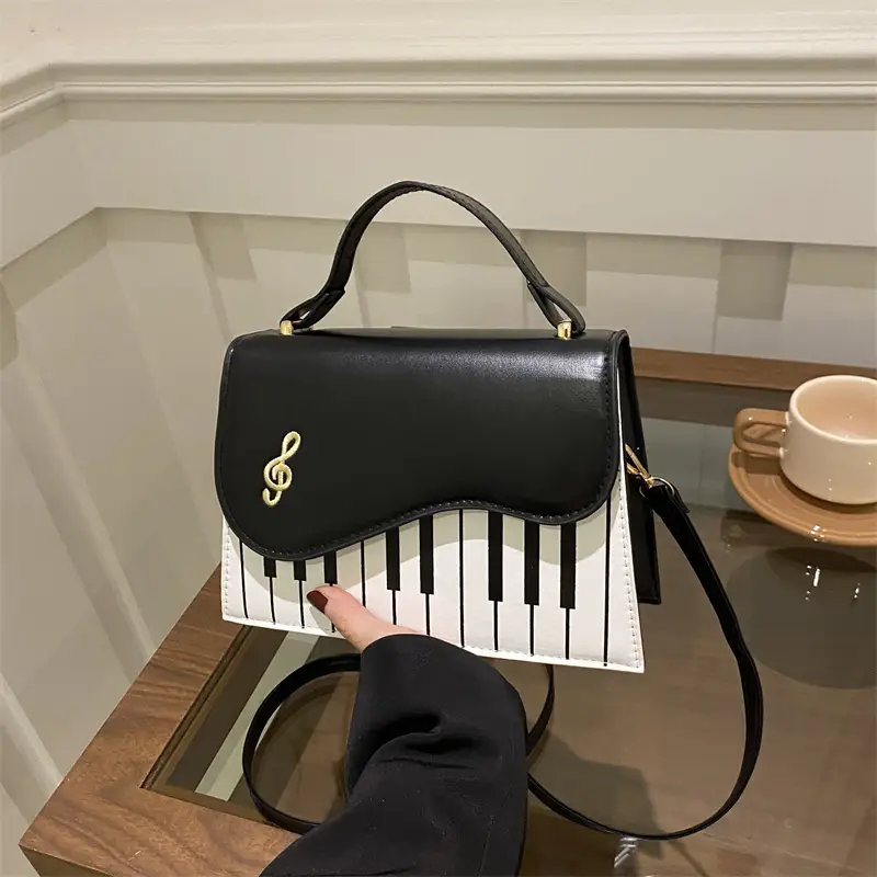 Women's Brown Piano Note Shoulder Bag 2024