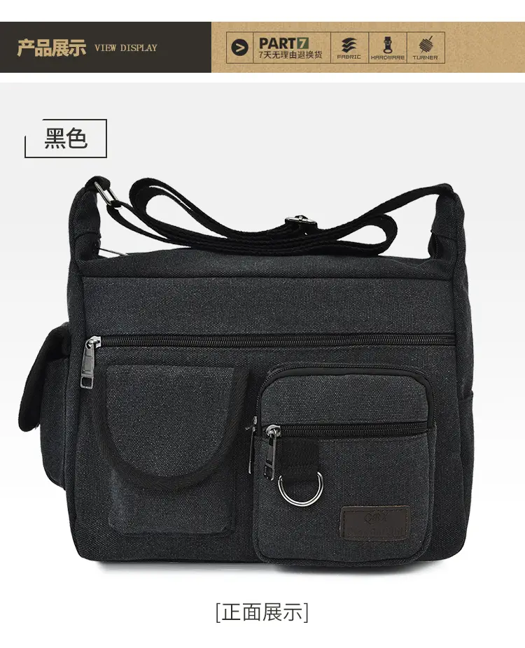 Extra Large Canvas Bag Men's Travel Tool Bag Olive Green — feature 19