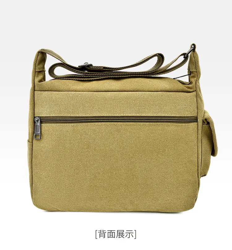 Extra Large Canvas Bag Men's Travel Tool Bag Olive Green — feature 28