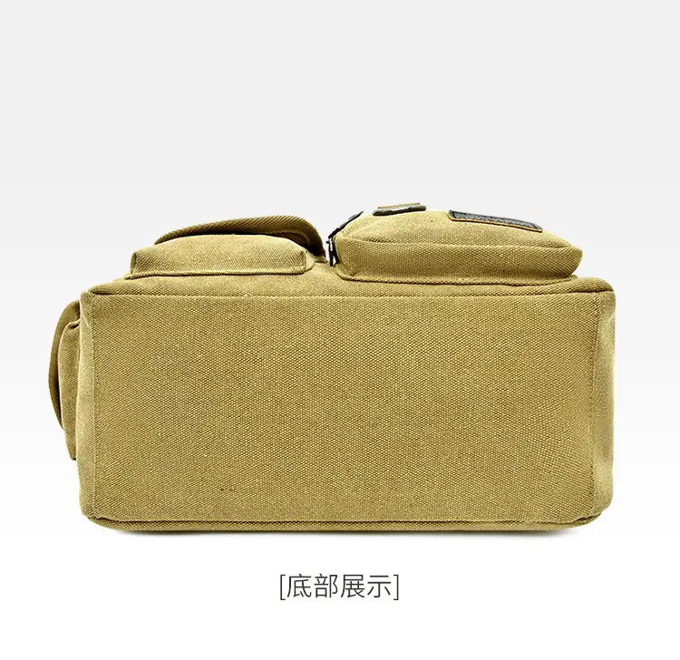 Extra Large Canvas Bag Men's Travel Tool Bag Olive Green — feature 29