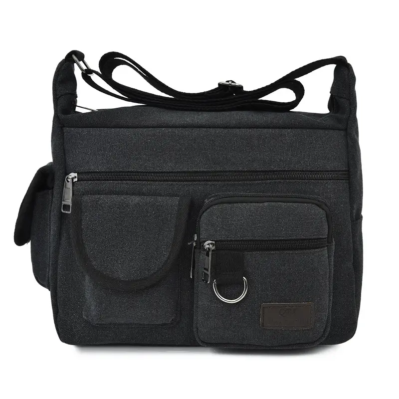 Extra Large Canvas Bag Men's Travel Tool Bag Olive Green - Image 3
