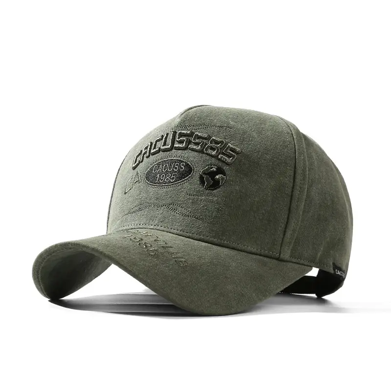Men's Four Seasons Pure Cotton Baseball Cap Brown - Image 2