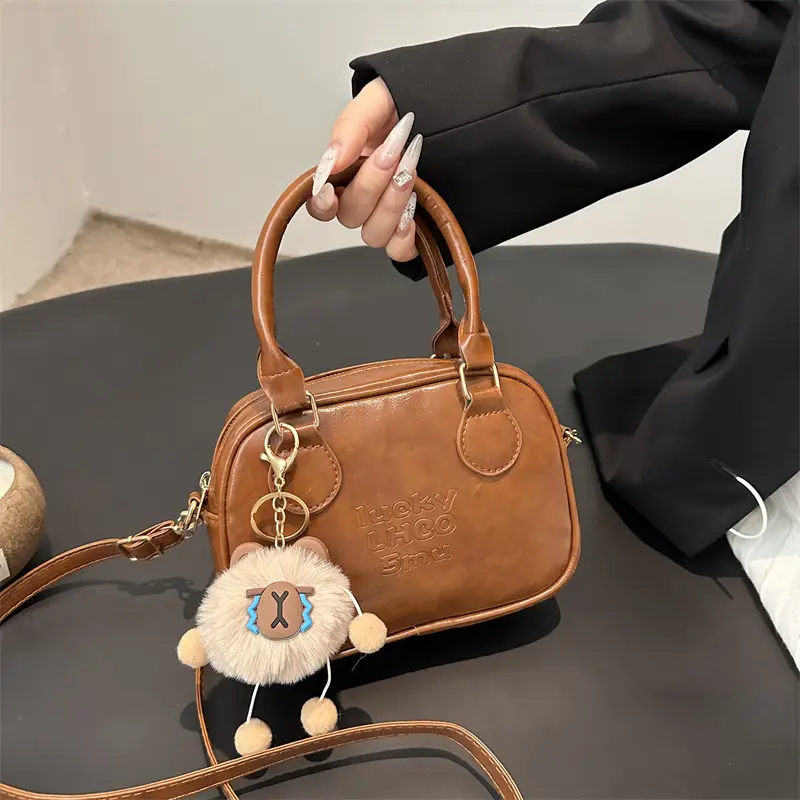 Small Square Bag 2024 Winter Korean Shoulder Messenger - Image 11