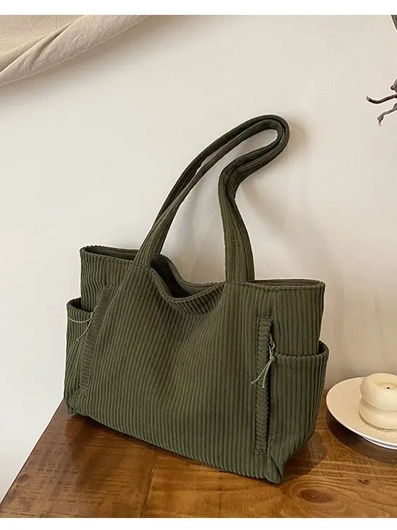 Green Ruffled Shoulder Bag for Women 2026 - Image 8