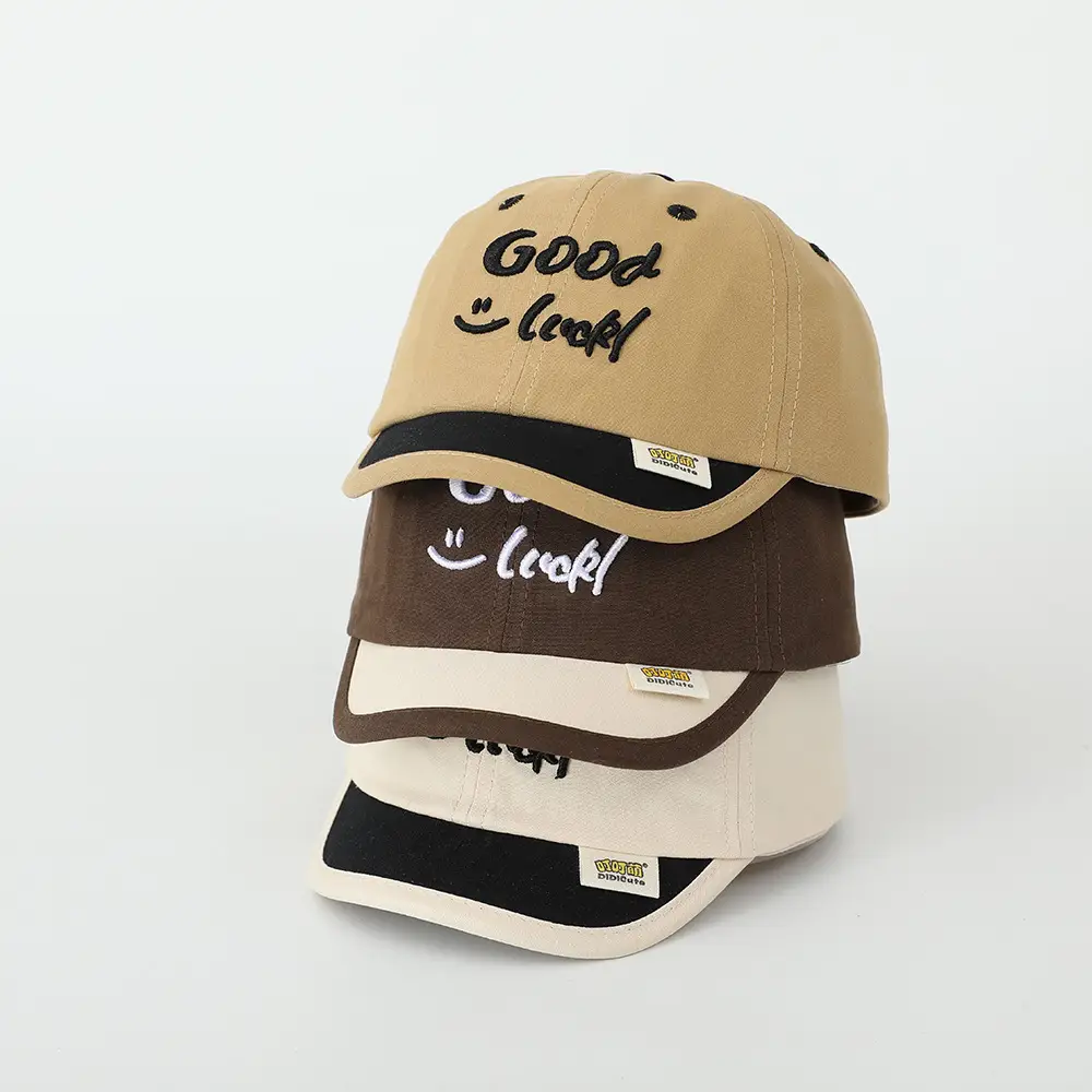 Brown "Good Luck" Baby Cap for Kids