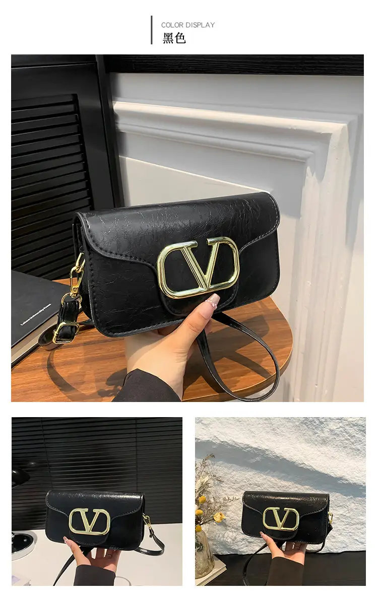 Silver V-Logo Shoulder Bag for Women 2024 — feature 11