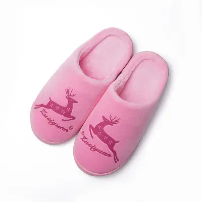 Winter children's cotton slippers for boys and girls warm non-slip thick-soled fleece-lined home children's baby Mao Mao cotton slippers
