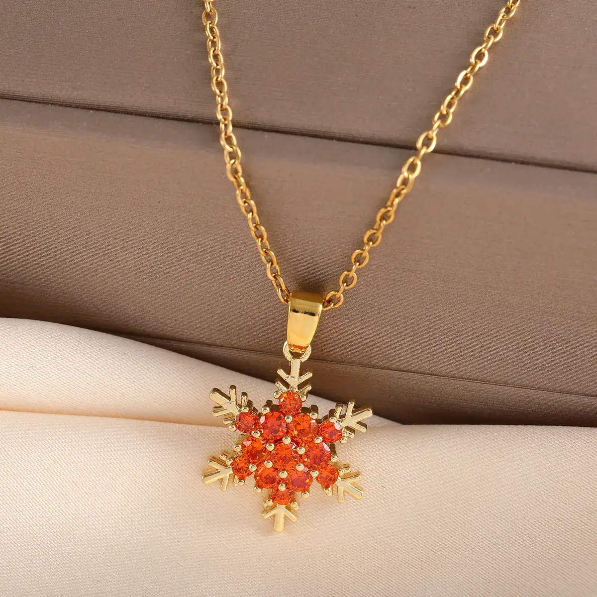 Titanium Necklace with Green Jade Pendant for Women