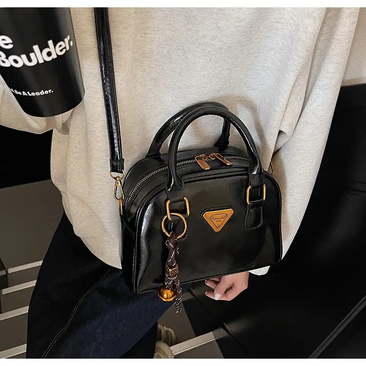 Women Retro Brown Shoulder Crossbody Bowling Bag 2026 — feature 19