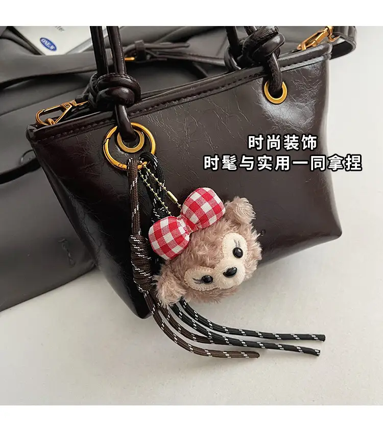 Red Crossbody Bag for Women with Doll Charm — feature 14
