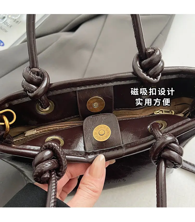 Red Crossbody Bag for Women with Doll Charm — feature 16
