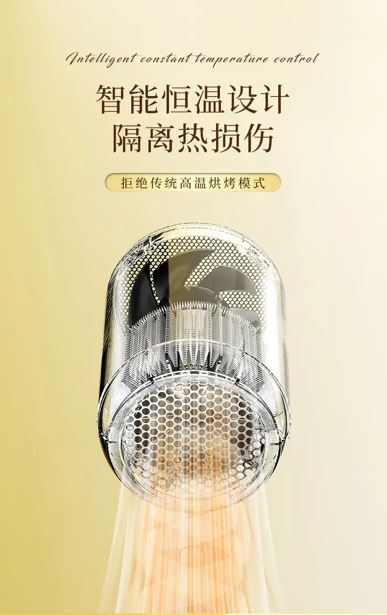 White Corded Hair Dryer with Adjustable Temp — feature 7
