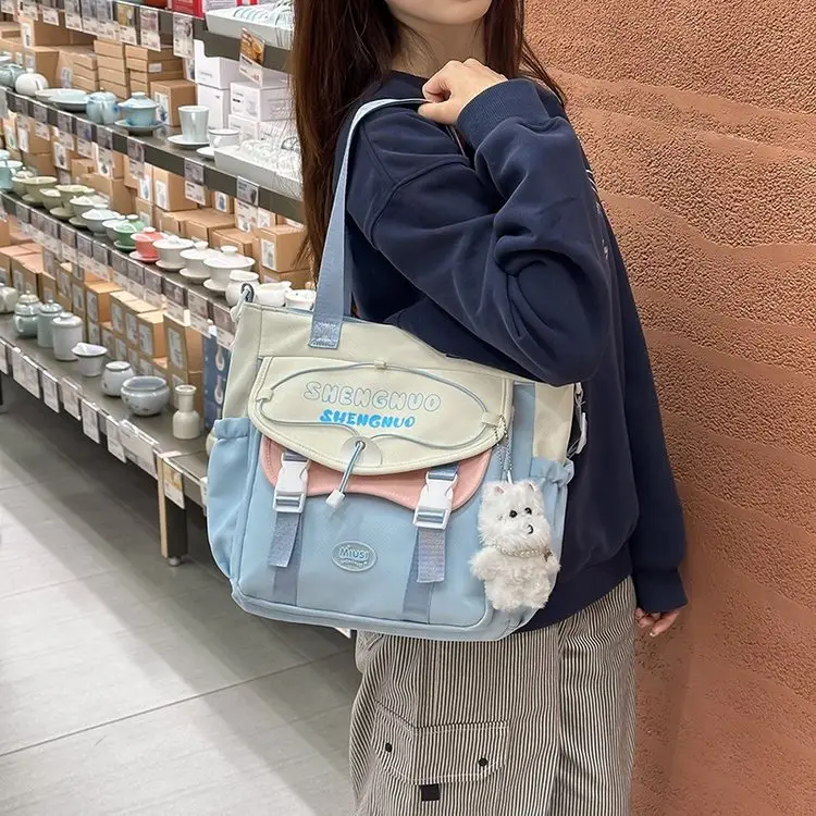 Japanese Style Crossbody Bag for Girls Large Capacity - Image 6