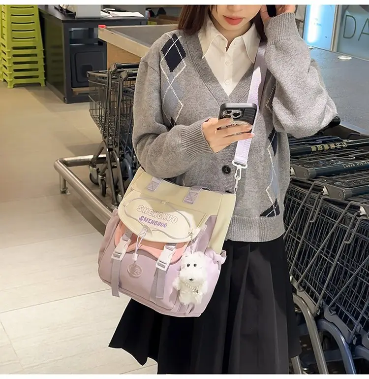 Japanese Style Crossbody Bag for Girls Large Capacity — feature 17