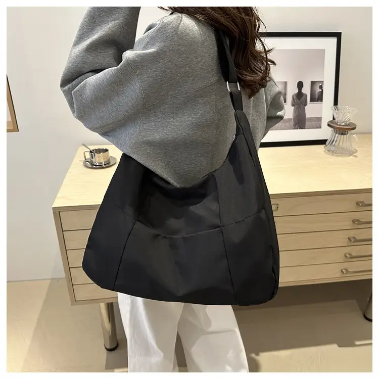 Black Korean Style Shoulder Tote Bag for Women — feature 17