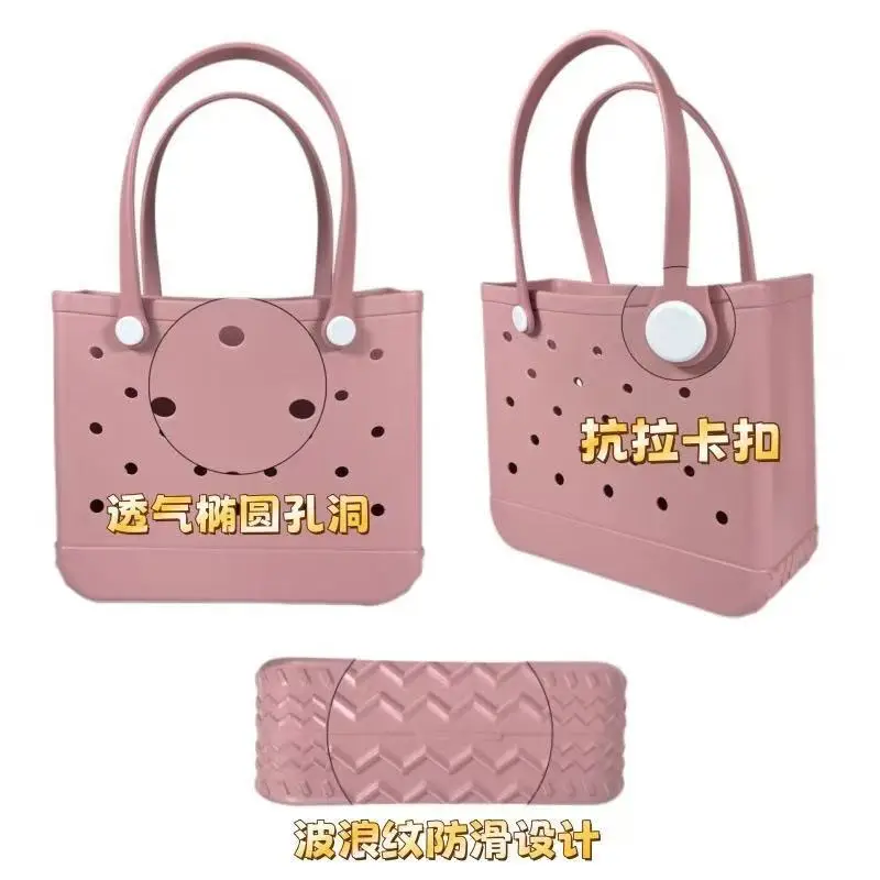 Green Polka Dot EVA Beach Tote Bag