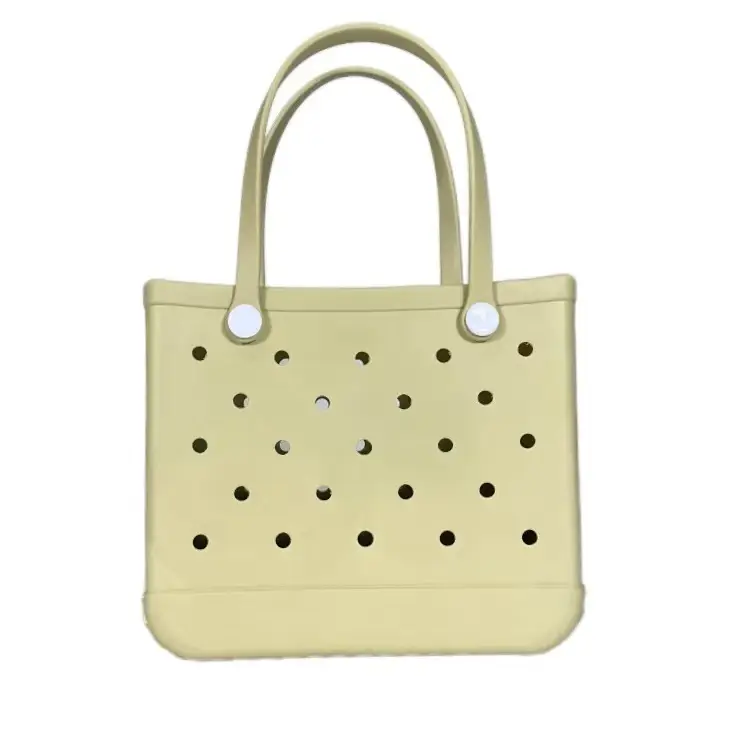 Green Polka Dot EVA Beach Tote Bag