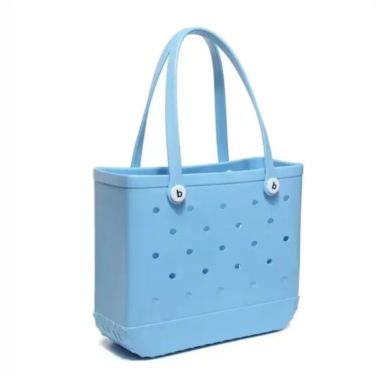 Green Polka Dot EVA Beach Tote Bag — feature 11
