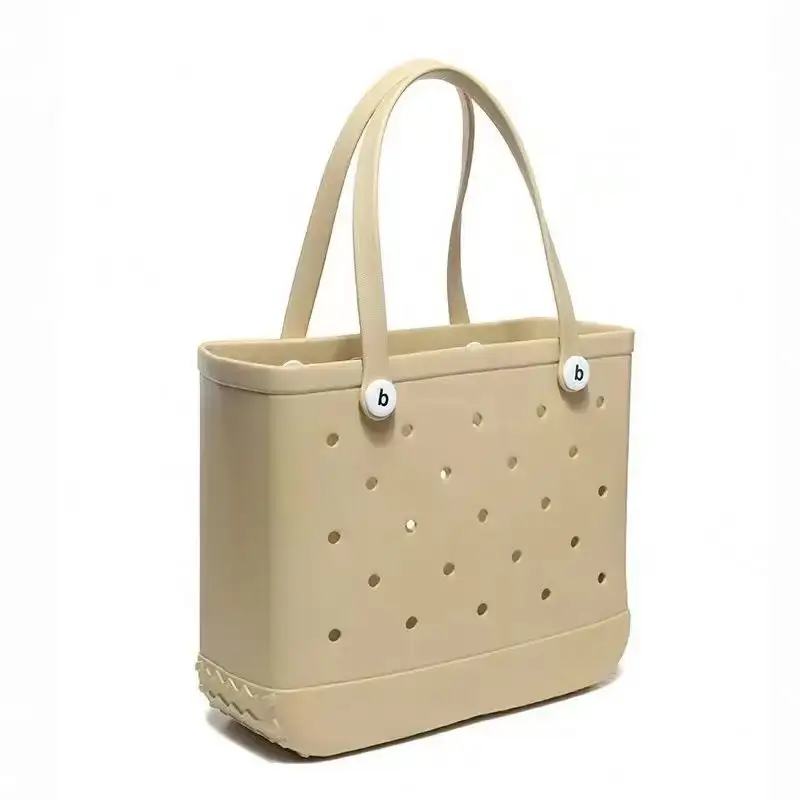Green Polka Dot EVA Beach Tote Bag — feature 7