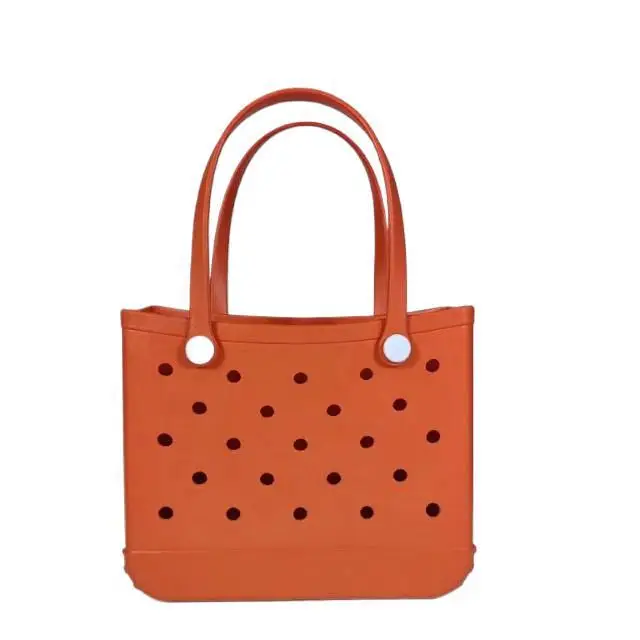 Green Polka Dot EVA Beach Tote Bag