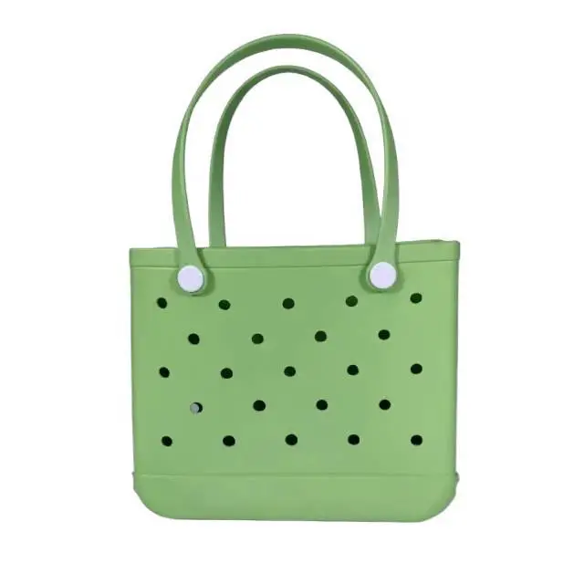 Green Polka Dot EVA Beach Tote Bag
