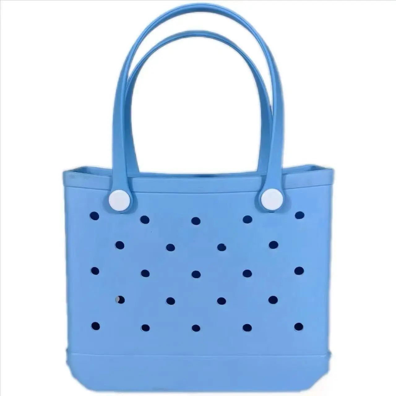 Green Polka Dot EVA Beach Tote Bag