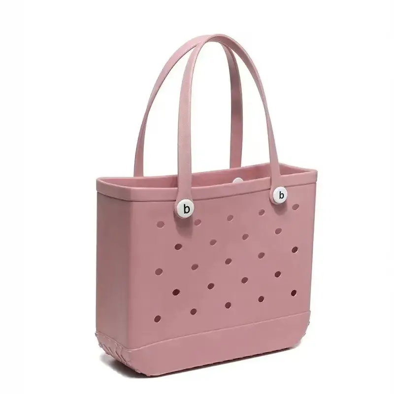 Green Polka Dot EVA Beach Tote Bag