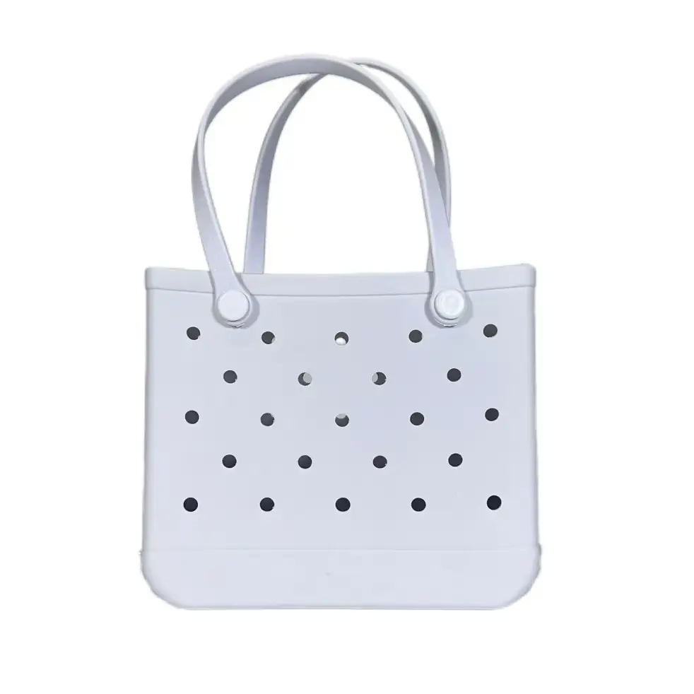 Green Polka Dot EVA Beach Tote Bag